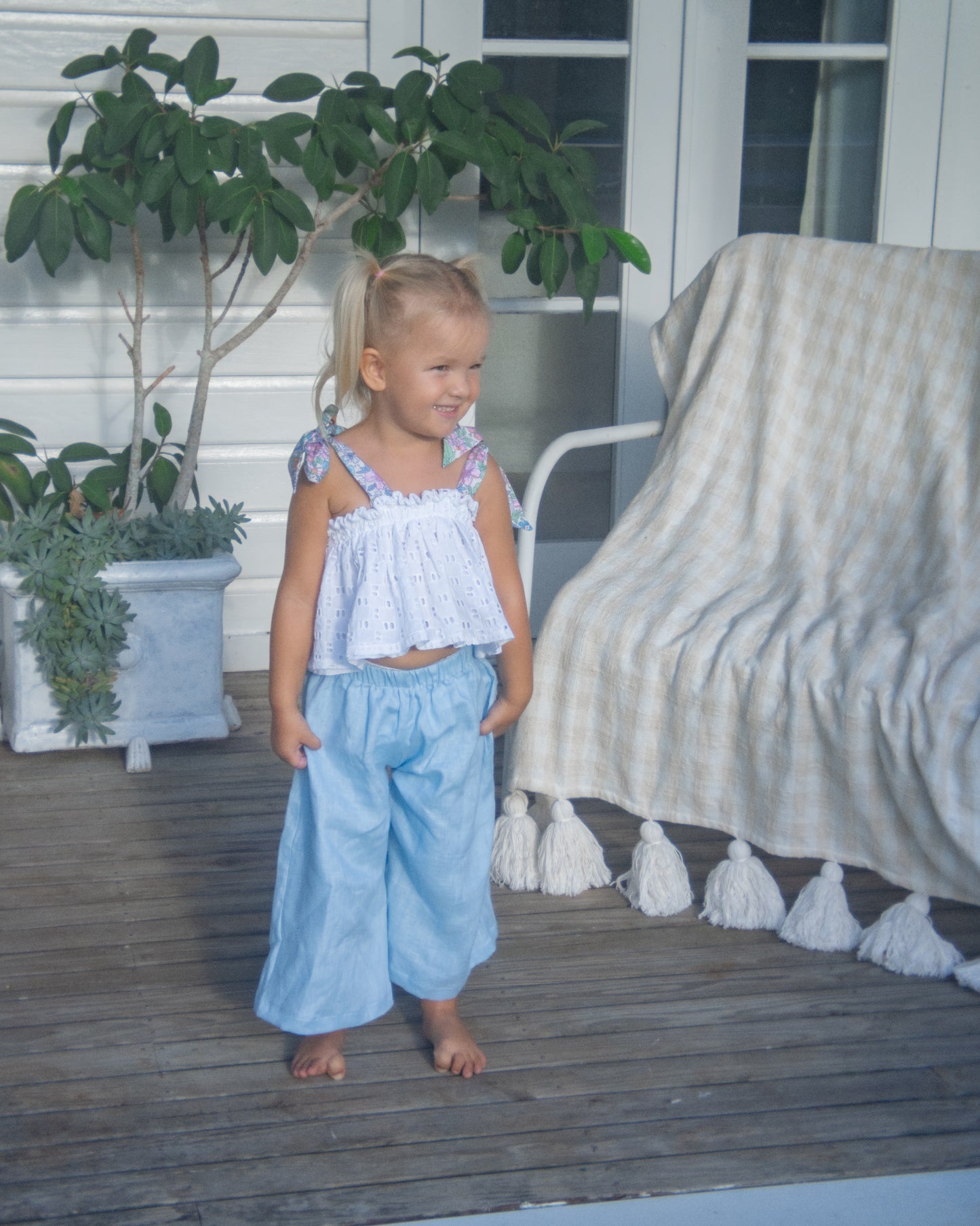 Forget Me Not Linen Pant