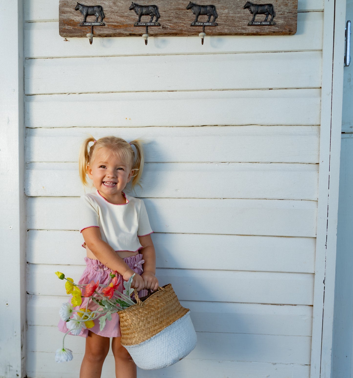 Pink Petals Skirt - Pink