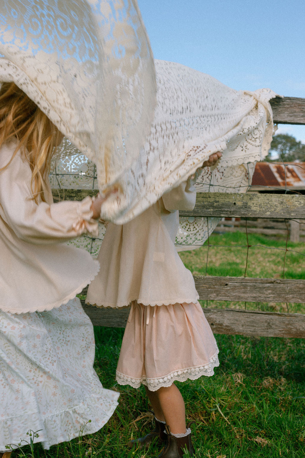 Flower child top - Tea stained - PRE ORDER