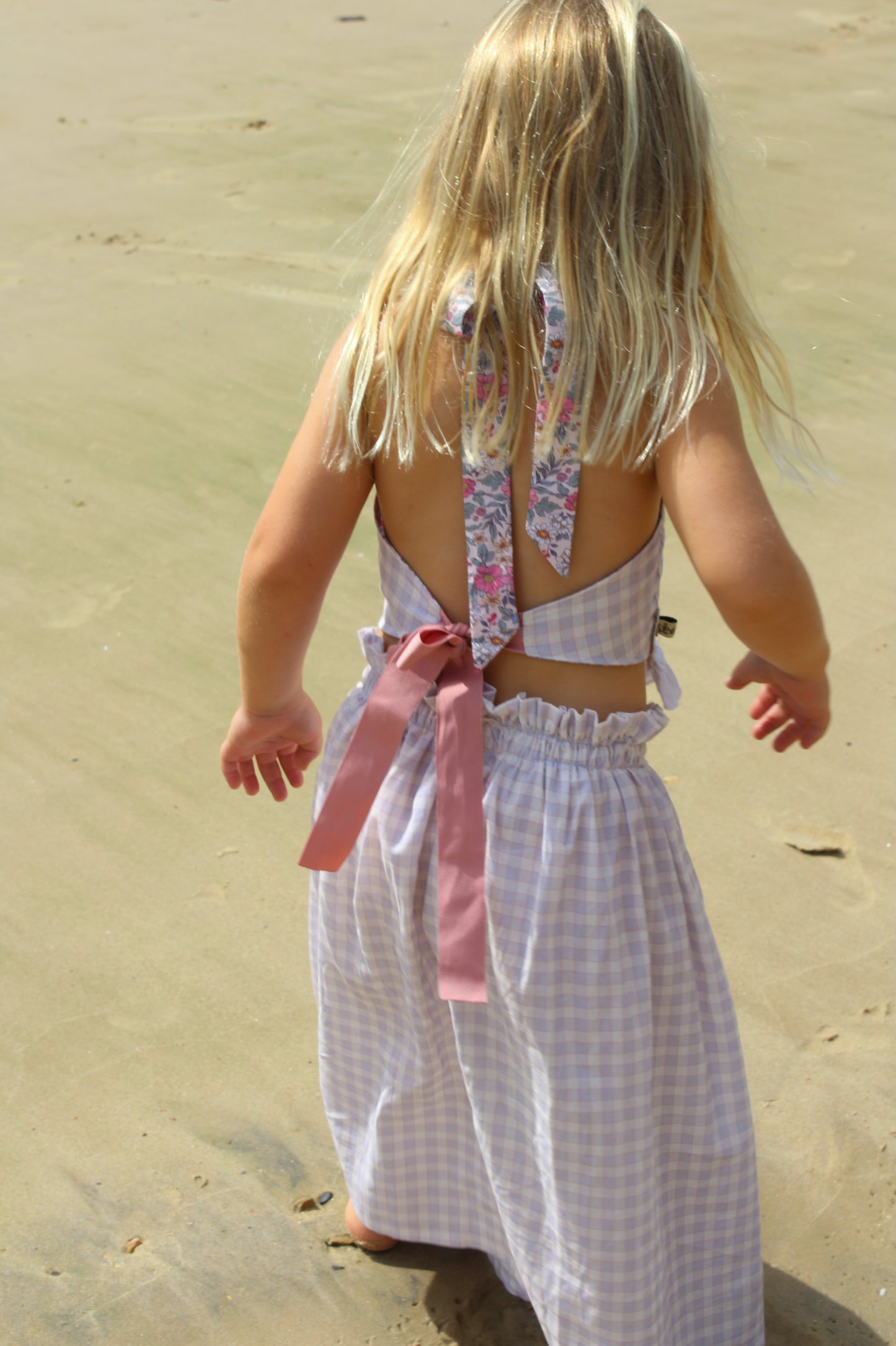 Pink Petals Crossover Top