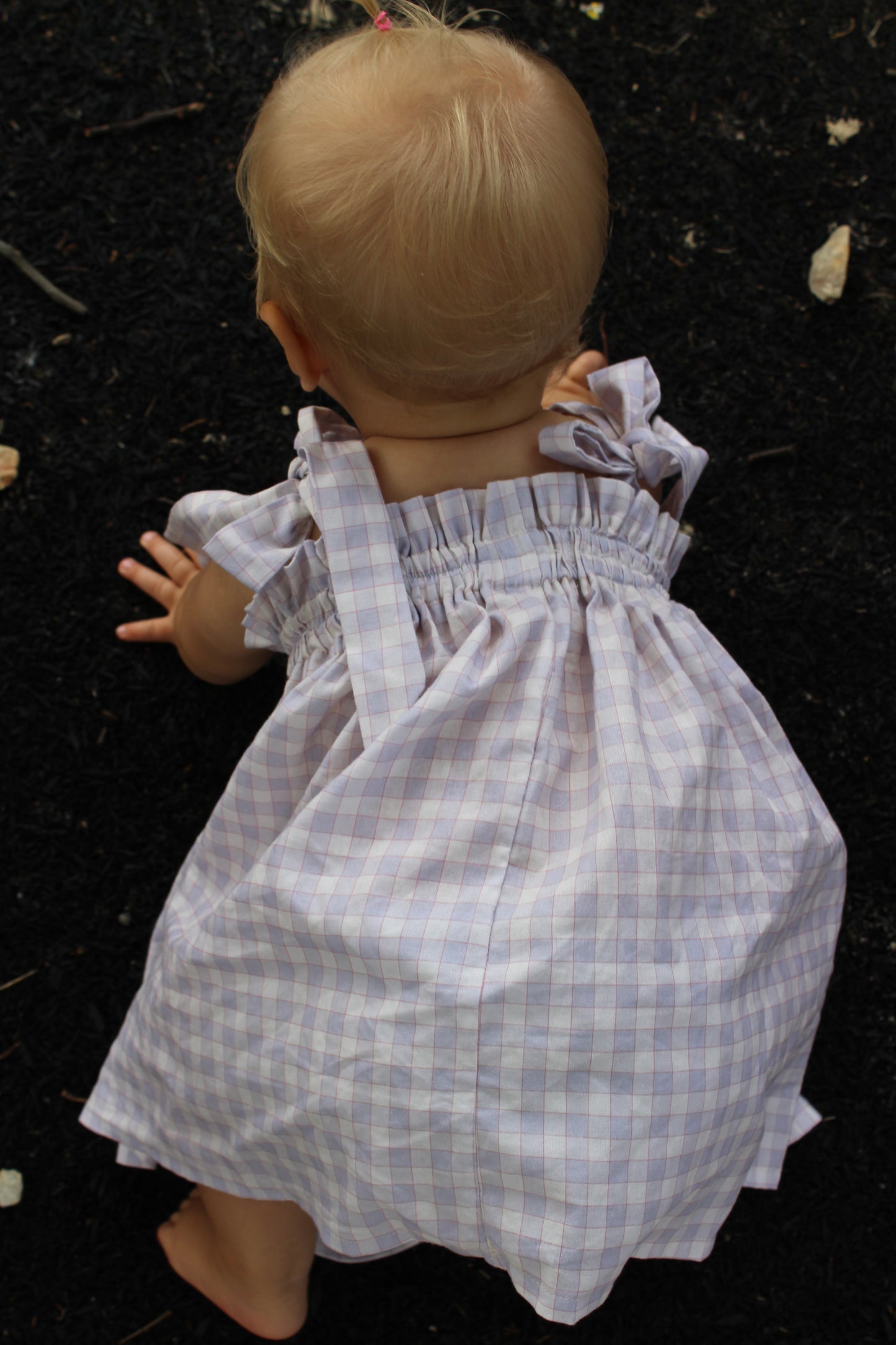 Lavender Gingham Dress