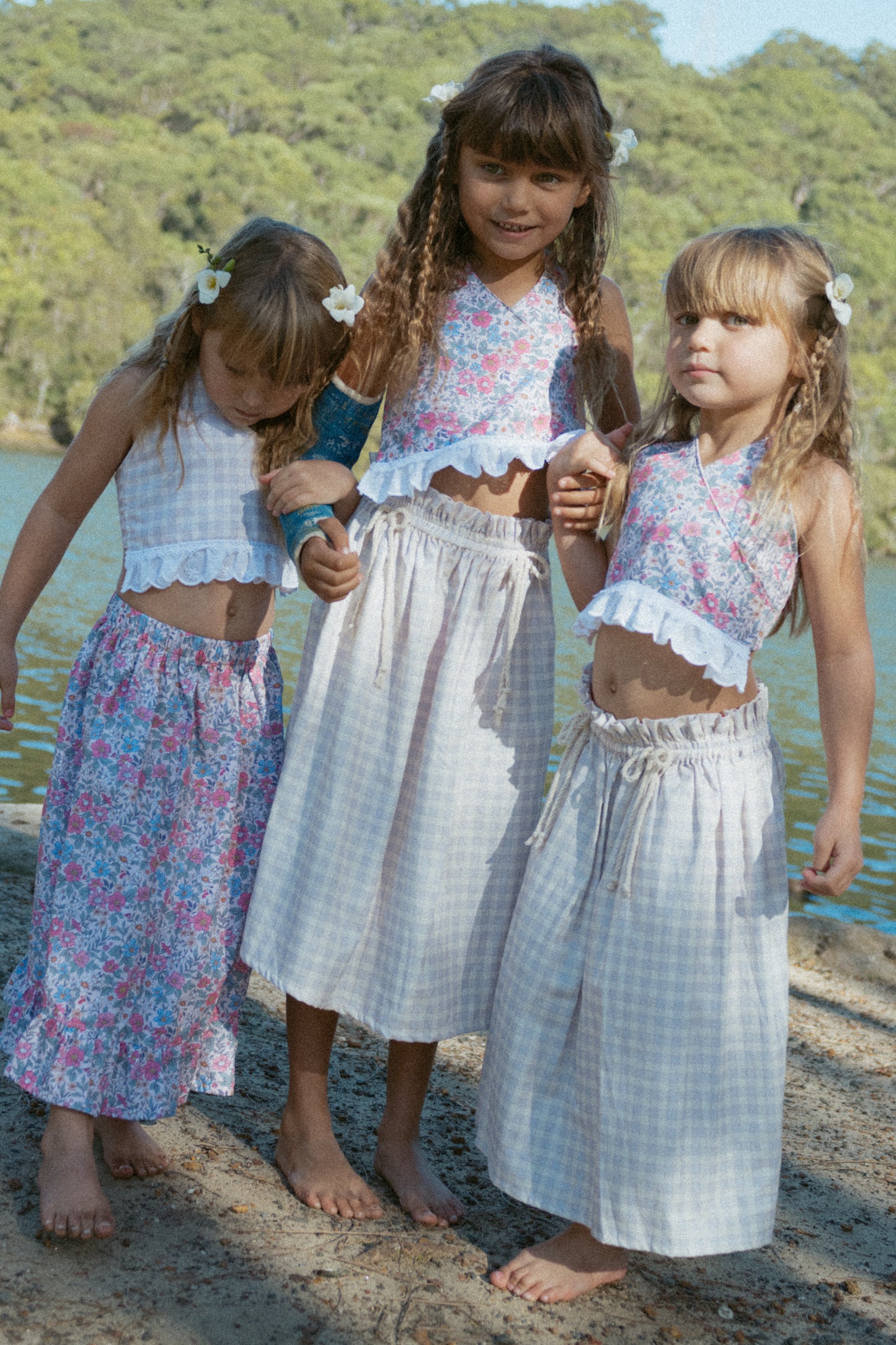 Lavender Gingham Skirt