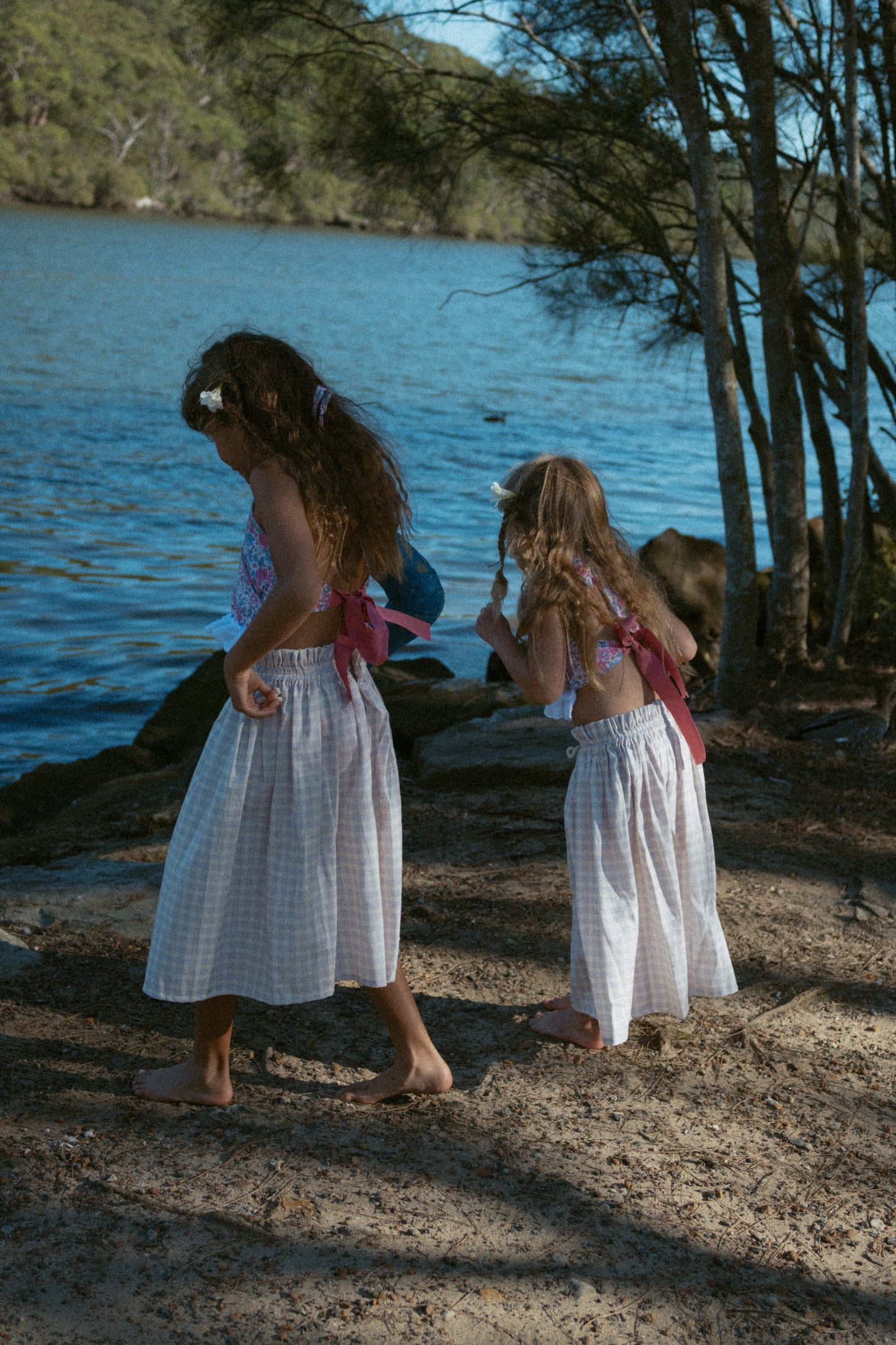 Lavender Gingham Skirt