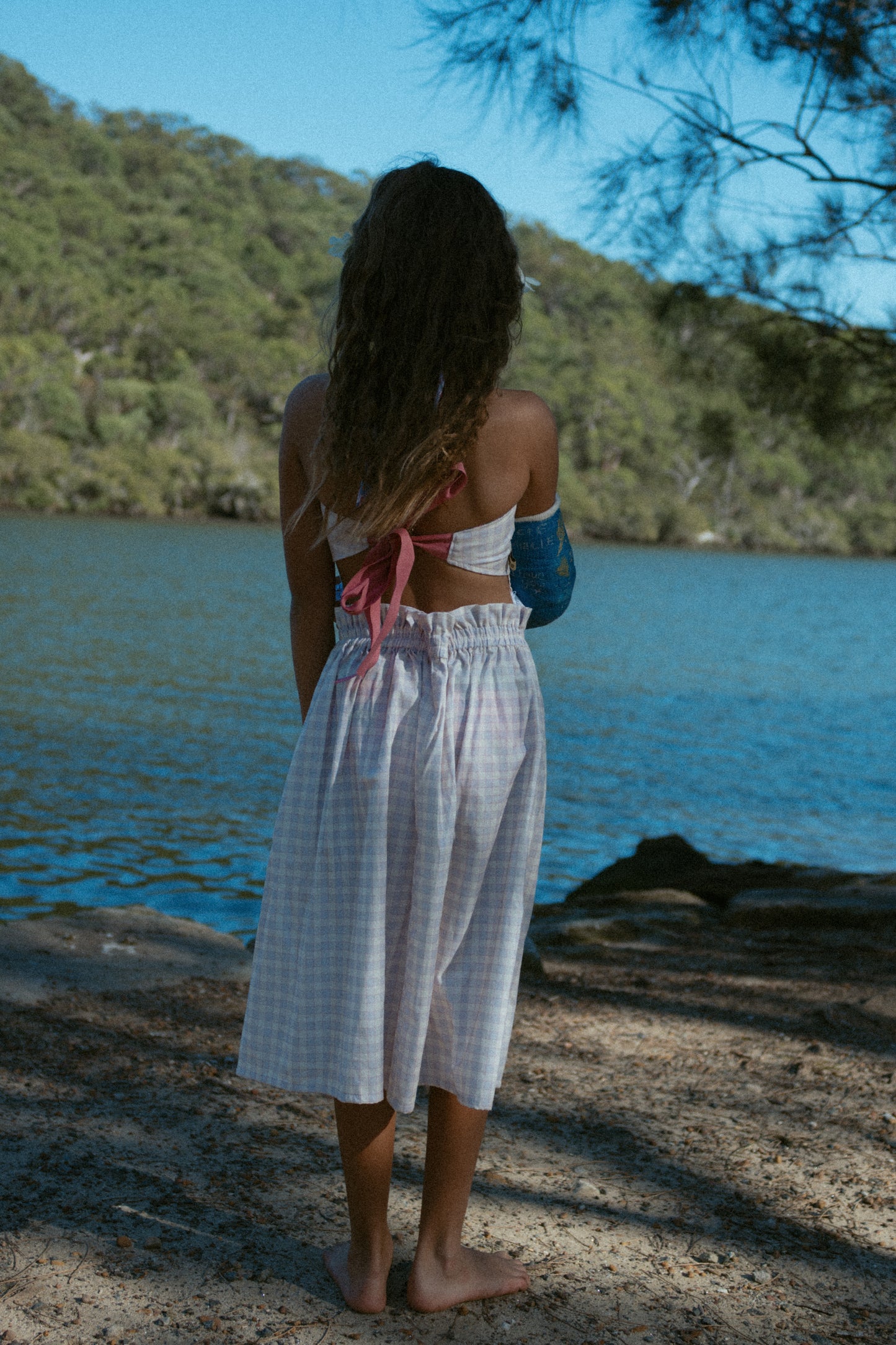 Lavender Gingham Skirt