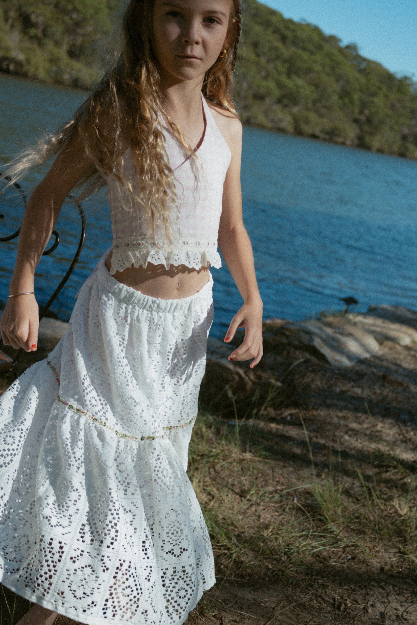 White Dahlia Tiered skirt - PRE ORDER