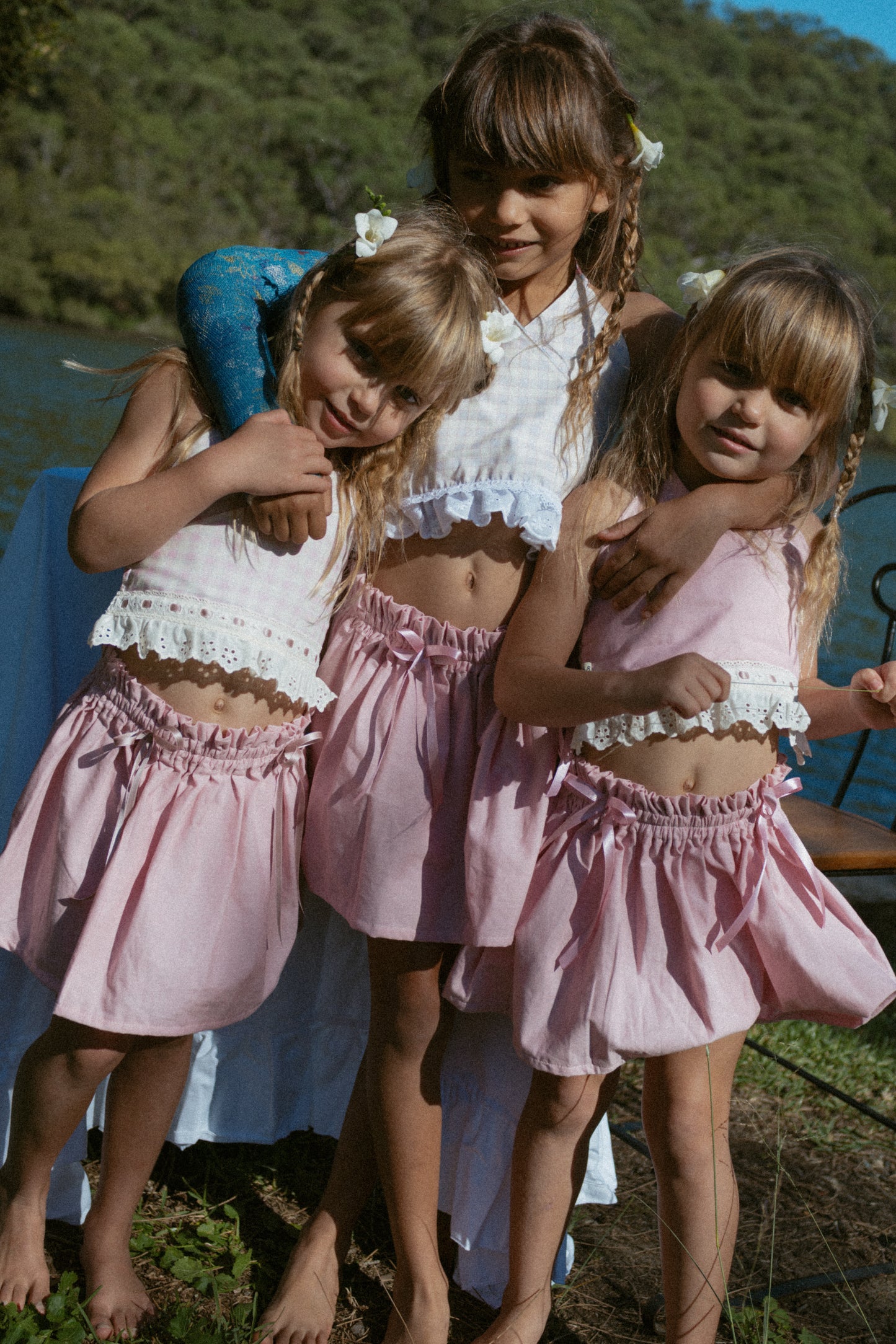 Pink Petals Skirt - Pink