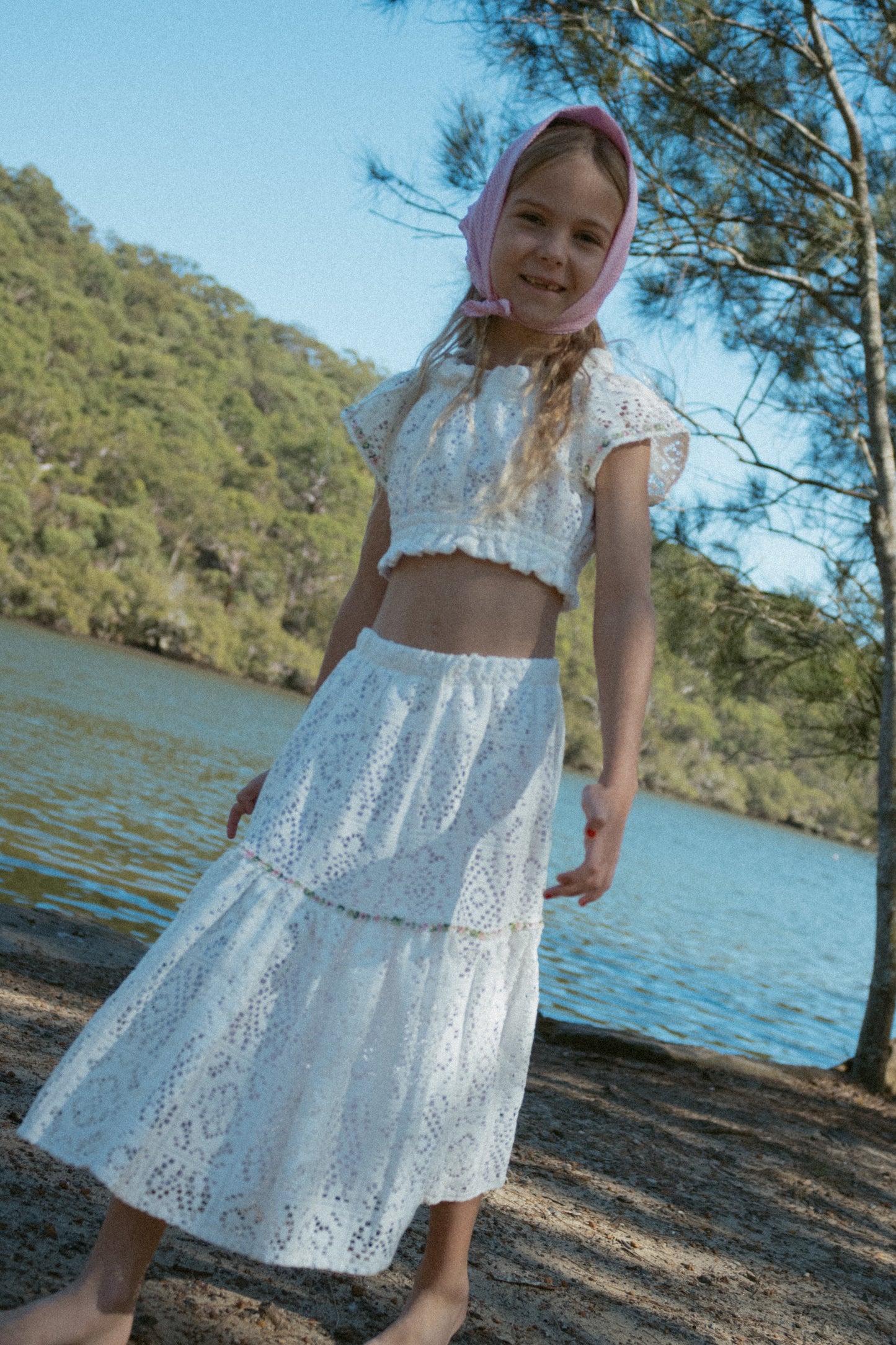 White Dahlia Tiered skirt - PRE ORDER