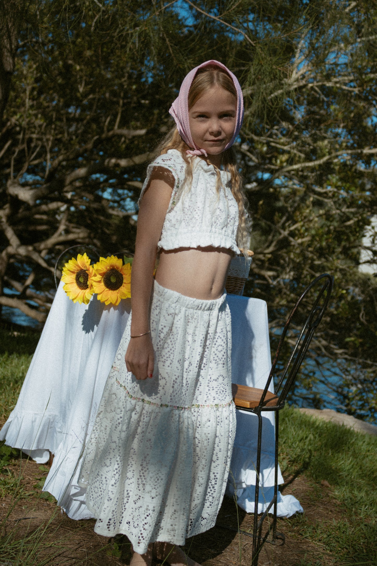 White Dahlia Tiered skirt - PRE ORDER