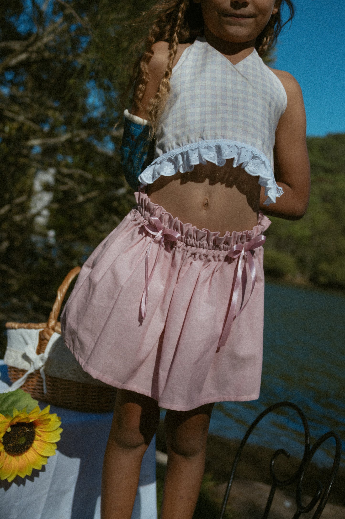 Pink Petals Skirt - Pink