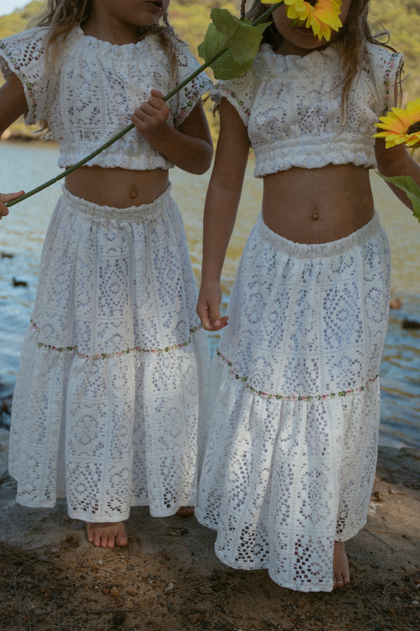 White Dahlia Tiered skirt - PRE ORDER