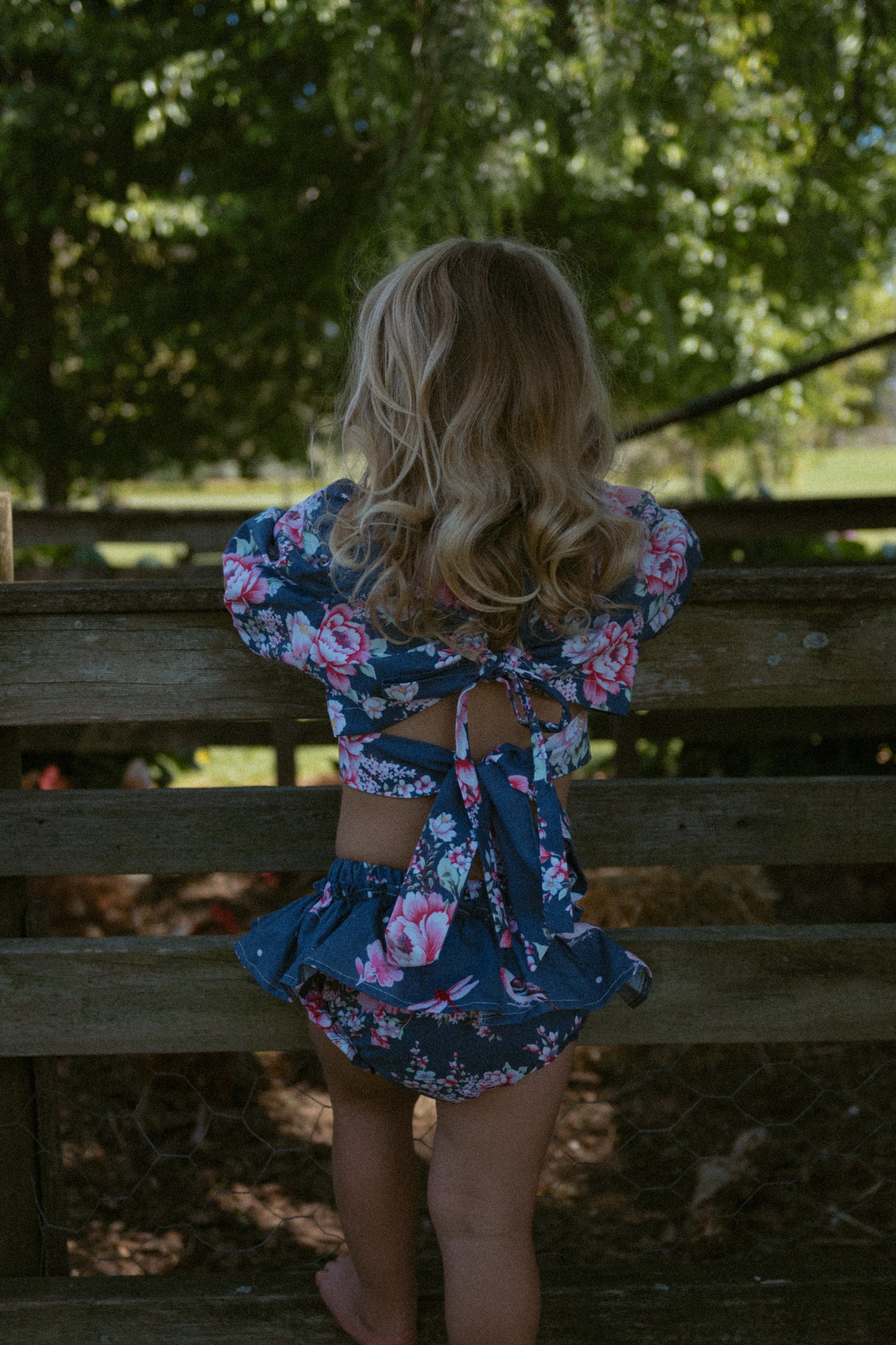 Floral Garden Bloomer - Navy