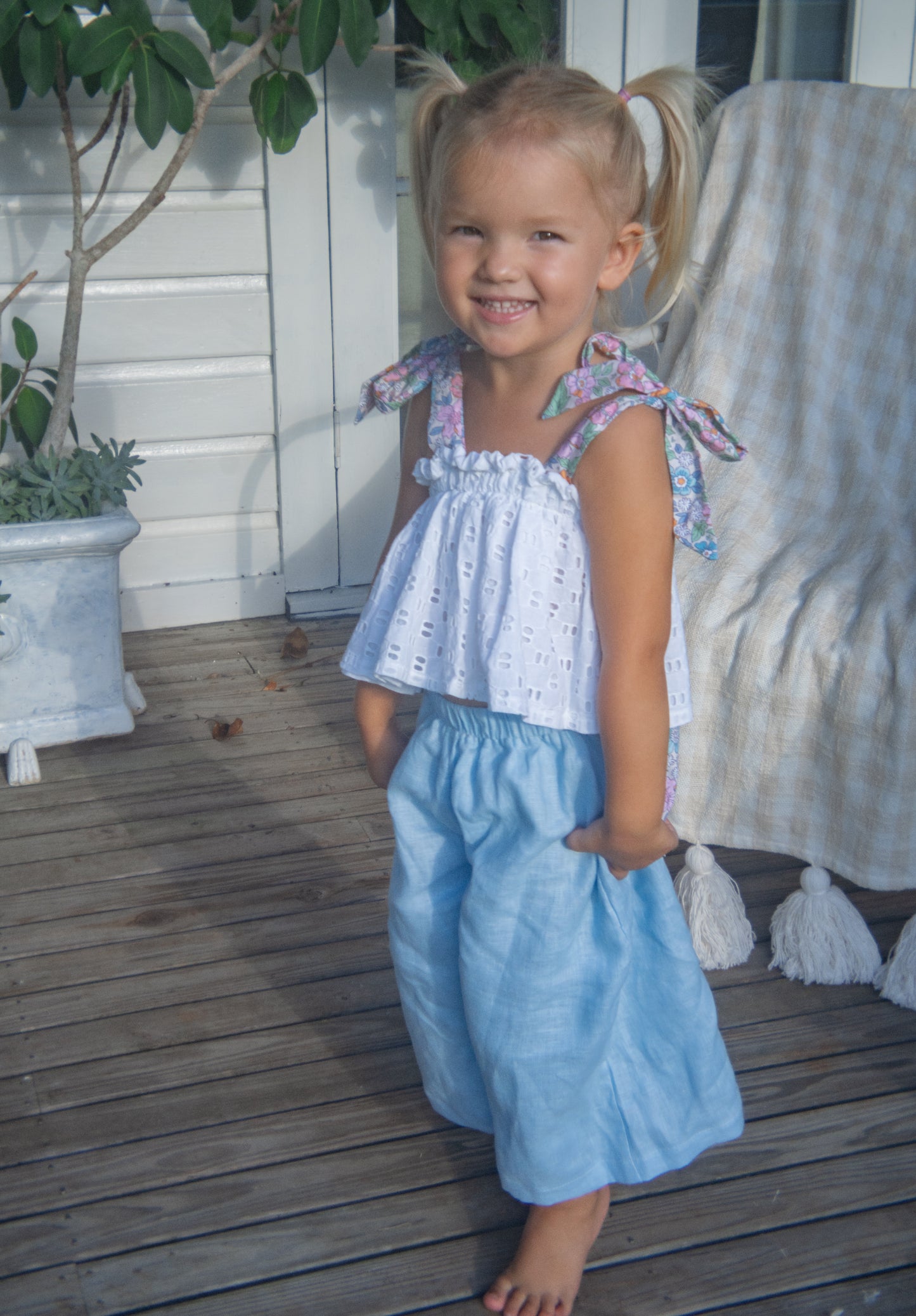 Forget Me Not Flounce Top