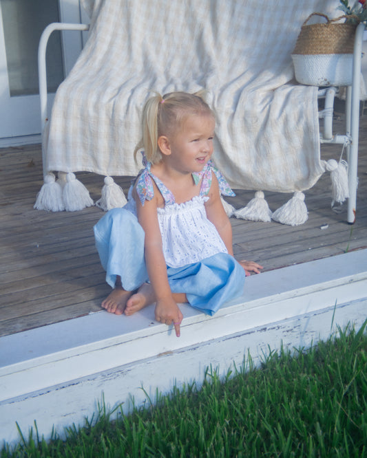 Forget Me Not Flounce Top