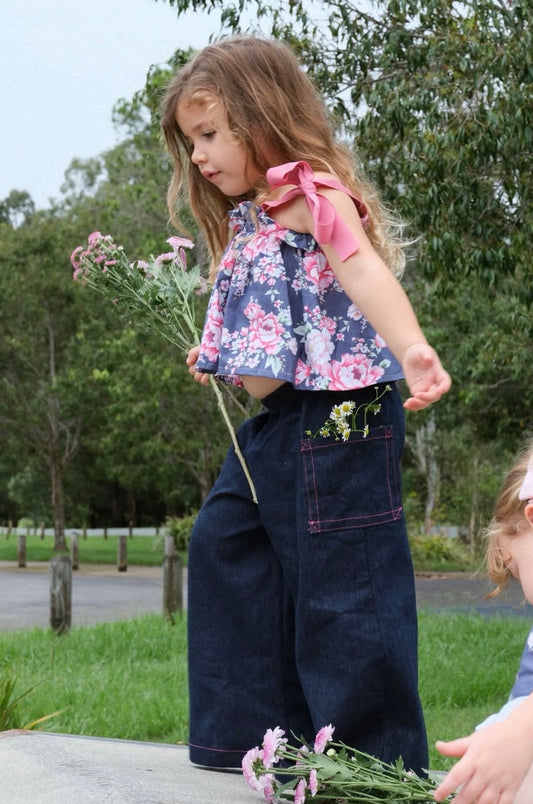 Floral Garden Flounce top