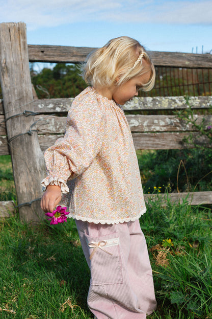 Flower Child Top - Sweet Apricot - PRE ORDER