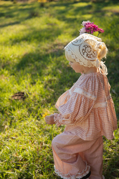 Vintage lace headscarf - PRE ORDER