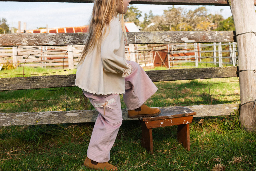 Miss Lilac cord pants - PRE ORDER