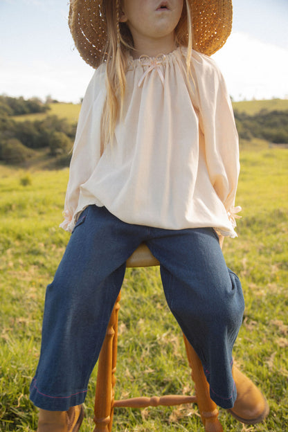 Flower child top - Tea stained - PRE ORDER
