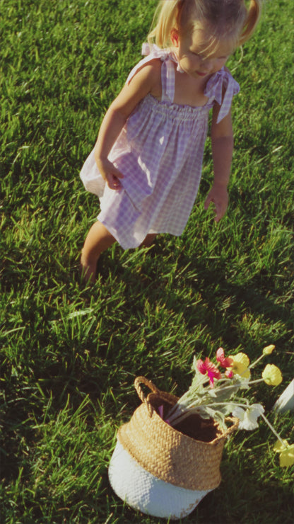 Lavender Gingham Dress